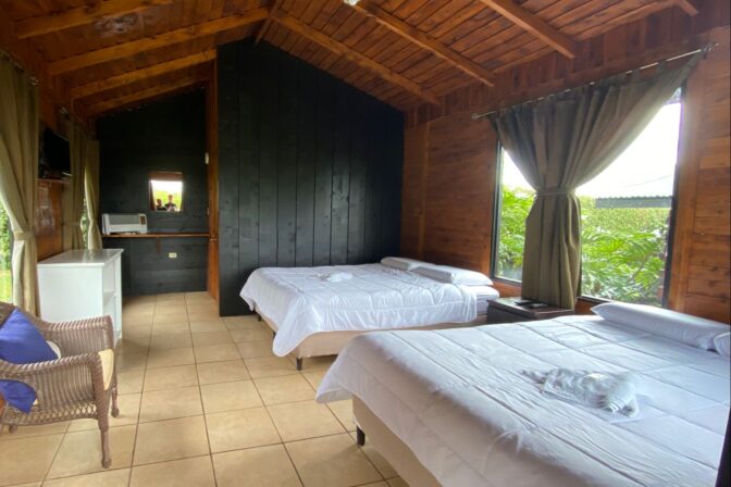 Cabaña por dentro
